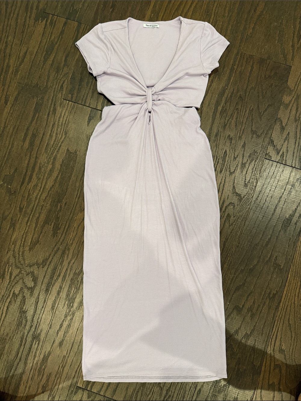 Soft Lilac Tie-Front Midi Dress by Free People